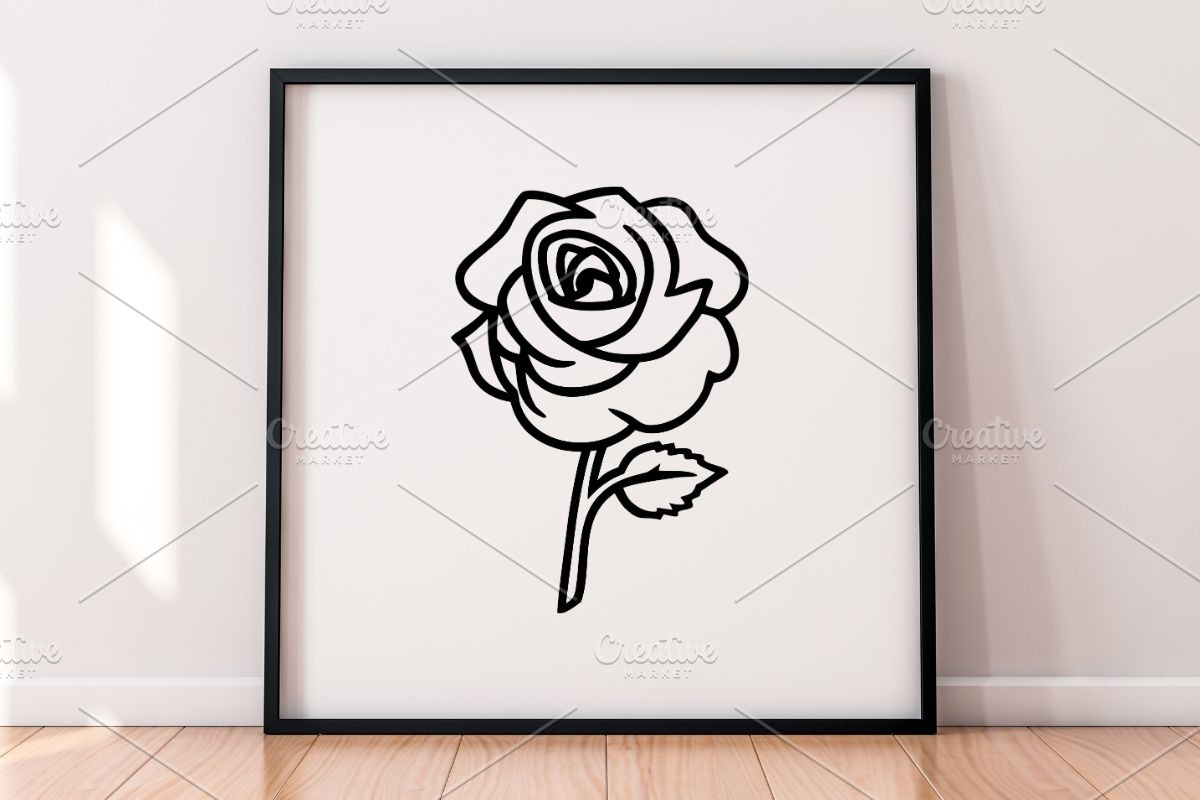 Rose Silhouette SVG Bundle, a Decorative Illustration by newminddesign (Photo 4 of 5)