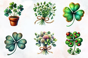 St Patrick Clover Clipart, an Illustration by RobertsArt (Thumbnail 7 of 7)