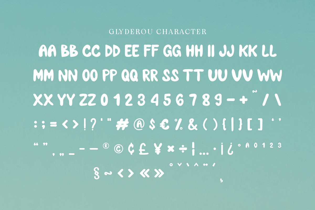 Glyderou - Hand Drawn Display, a Handwritten Font by Indotype Foundry (Photo 8 of 10)
