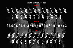 CRUSH Simple Metal Font