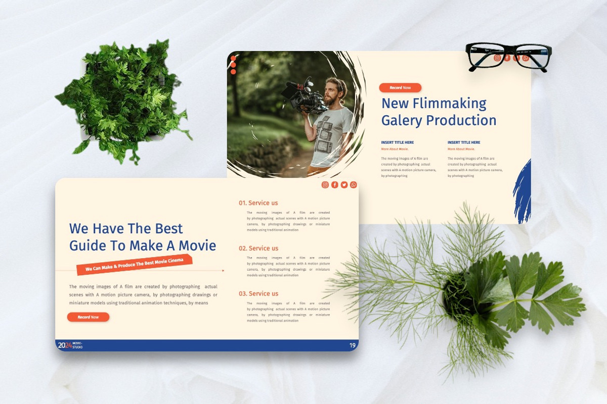 Paifar - MovieProduction Googleslide, a Presentation Template by Dhabee (Photo 2 of 7)