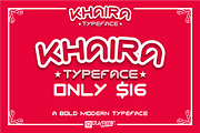 KHAIRA Typeface, a Font by DLVASTF Typesupply Co. (Thumbnail 2 of 8)