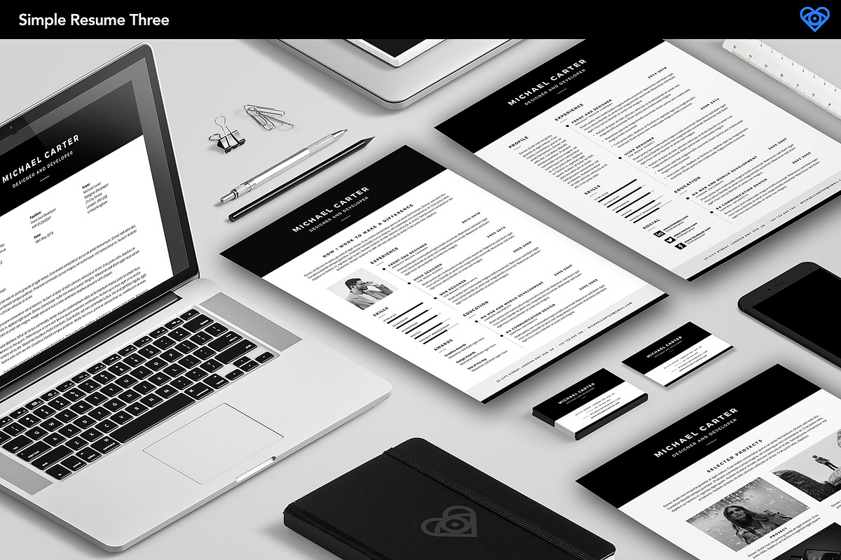 Simple Resume 3, a Resume Template by ikono.me (Photo 6 of 6)