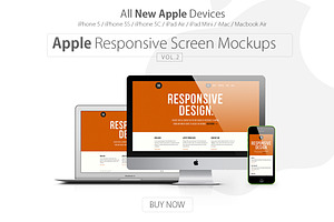 Apple Responsive Screen Mockups V.2