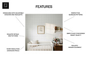 Nursery Wallpaper Mockup PSD, a Household Mockup by 1001 mockups (Thumbnail 2 of 9)