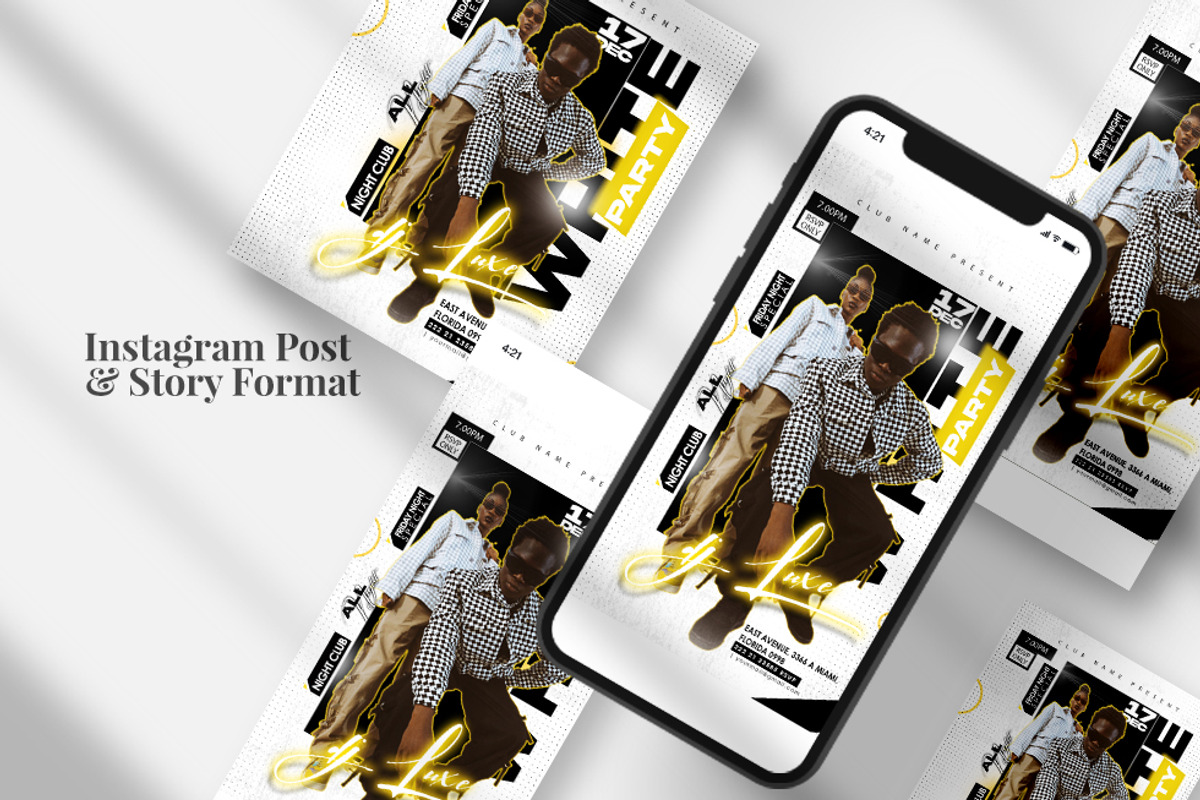 White Party Events Banner (PSD), a Social Media Template by studioflyers.com (Photo 1 of 3)