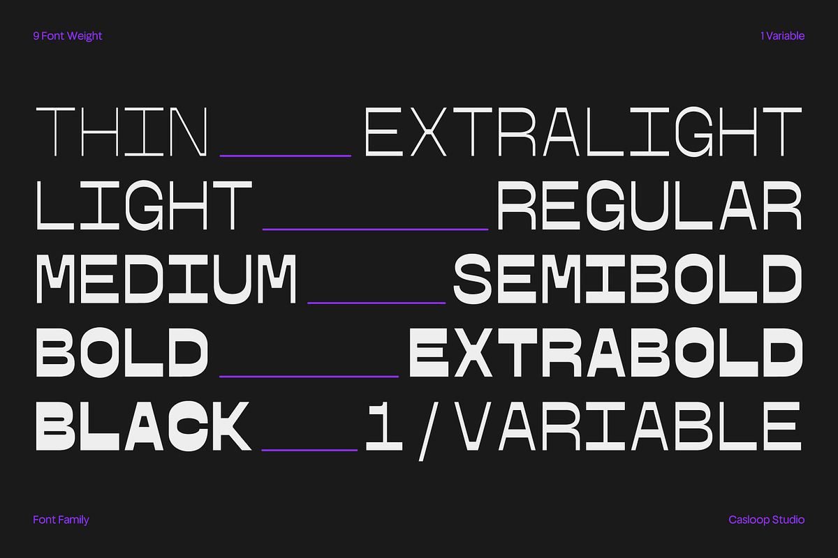 Podjog – Minimalist Monospace Font, a Sans Serif Font by Casloop Studio (Photo 6 of 10)
