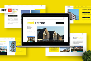 Real Estate - Property Powerpoint, a Presentation Template by Deepslide Studio