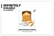 69 Bread Elements, an Object Graphic by monkik (Thumbnail 13 of 14)