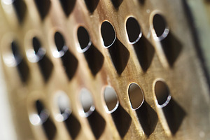 Abstract pattern of aged stainless steel with patina and rust traces. Close-up, a Background Photo by Rohan Photography