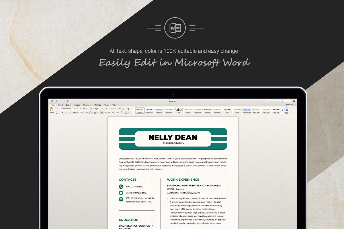Marketing Specialist CV Design, a Resume Template by ResumeInventor (Photo 6 of 7)