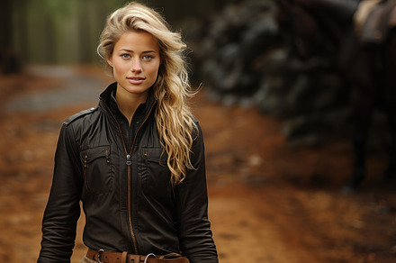 Natural shot of an equestrian with a contemporary lifestyle look, a Photo by AS photostudio