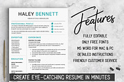 Editable RESUME Template / MS Word, a Resume Template by LevelUpResume (Thumbnail 2 of 5)