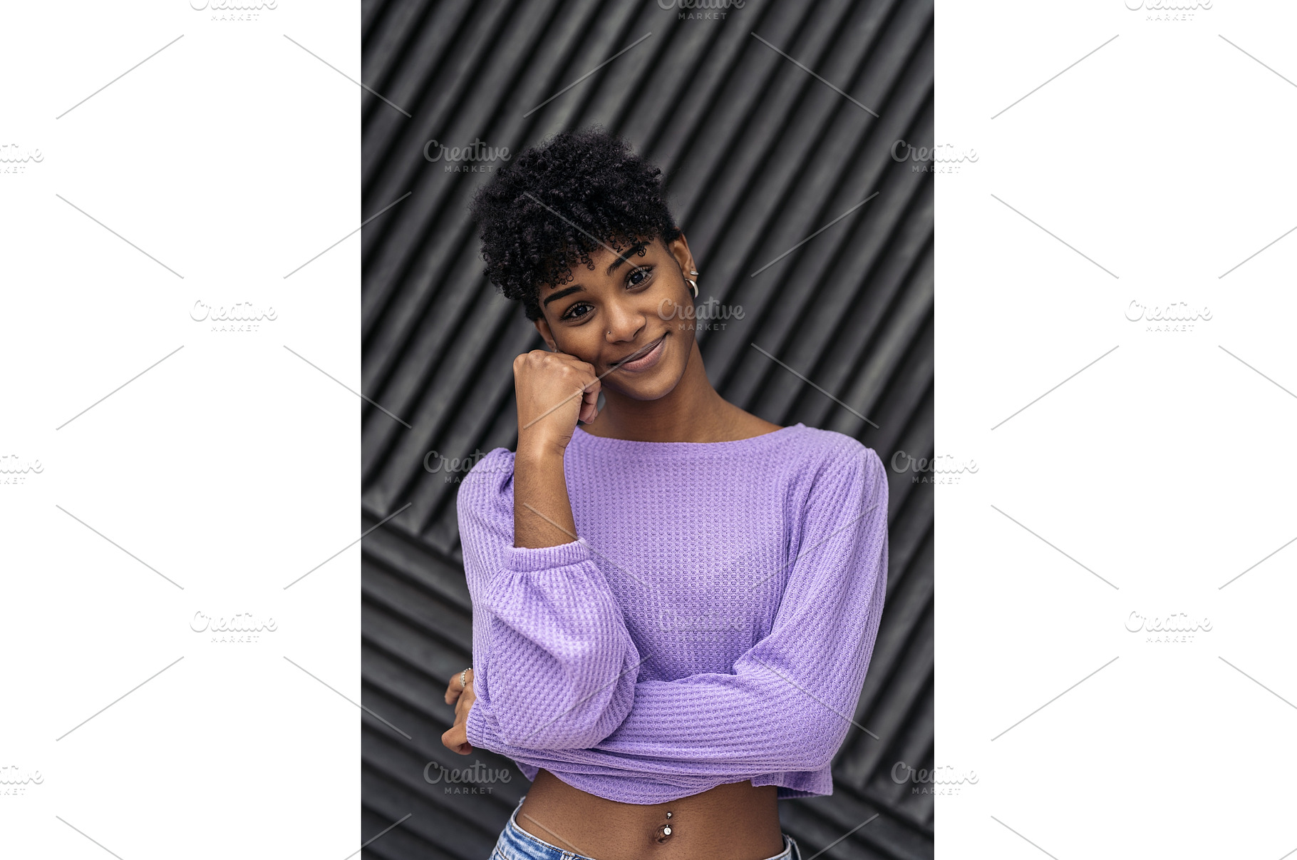 Beautiful Young Afro Girl Portrait, a Person Photo by nunezimage