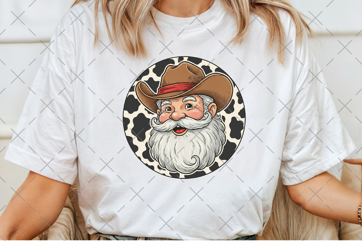 Cowboy Santa Claus PNG, an Illustration by Craft Nest (Photo 4 of 6)