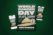 World Ranger Day Event Flyer Set, a Flyer Template by The Good Store (Thumbnail 1 of 2)