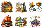 Autumn Cottagecore Clipart, an Illustration by OK Design (Thumbnail 4 of 5)