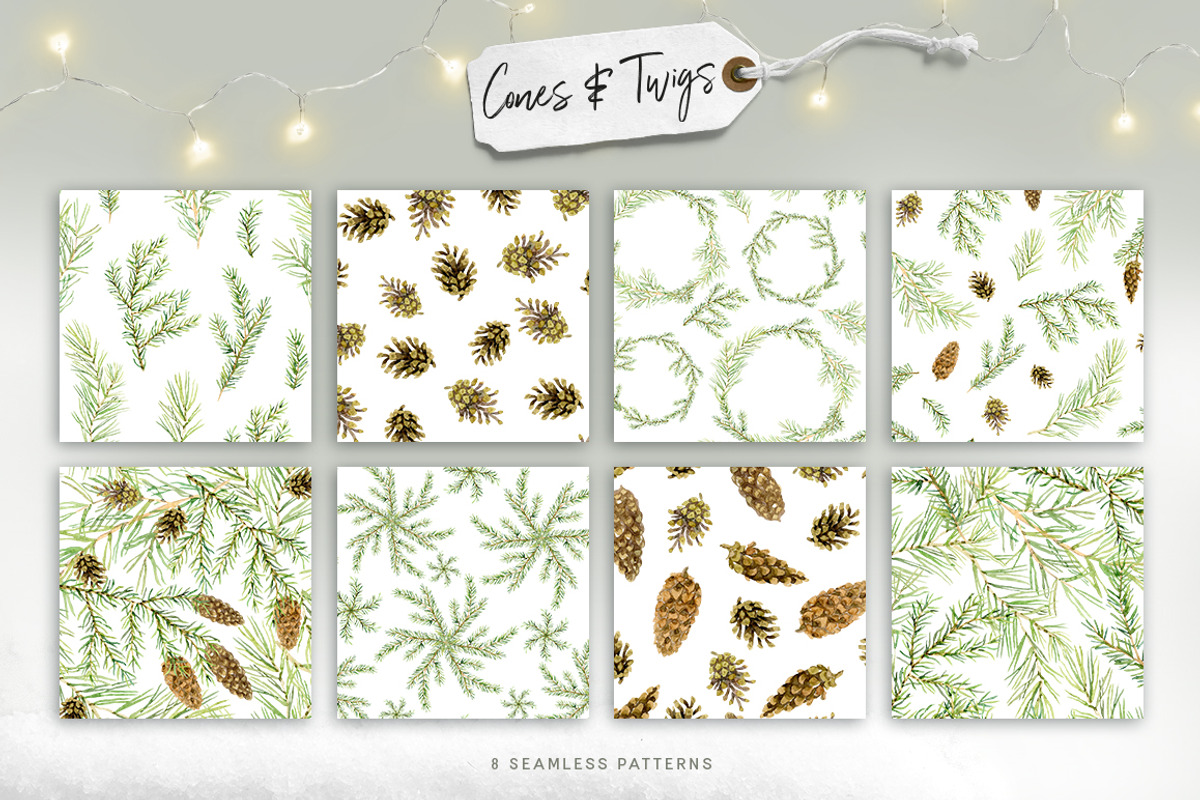 Cones & Twigs, an Illustration by OJardin (Photo 5 of 6)