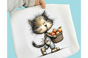 Whimsical Cat Clipart, an Animal Illustration by SVGArt (Thumbnail 2 of 3)