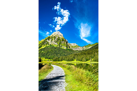 Brunnelistock mountain at obersee containing switzerland, mountain, and, a Nature Photo by Leonid Andronov