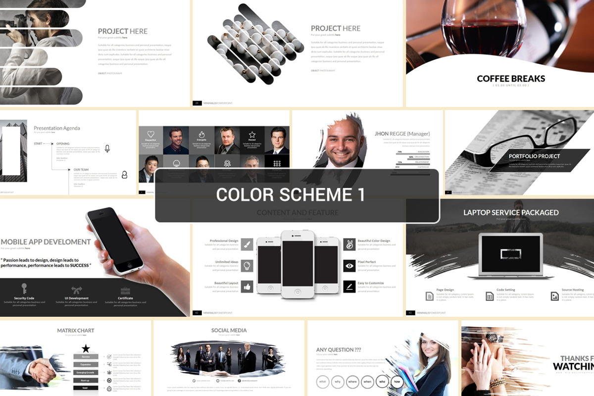 Minimalis Powerpoint Template, a Presentation Template by Dedijuniadi (Photo 2 of 5)