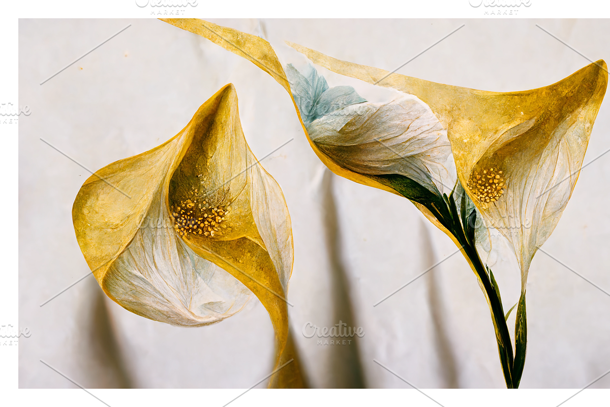 Lily Collection · Calla Lily Flowers, a Decorative Illustration by milatovar (Photo 15 of 16)