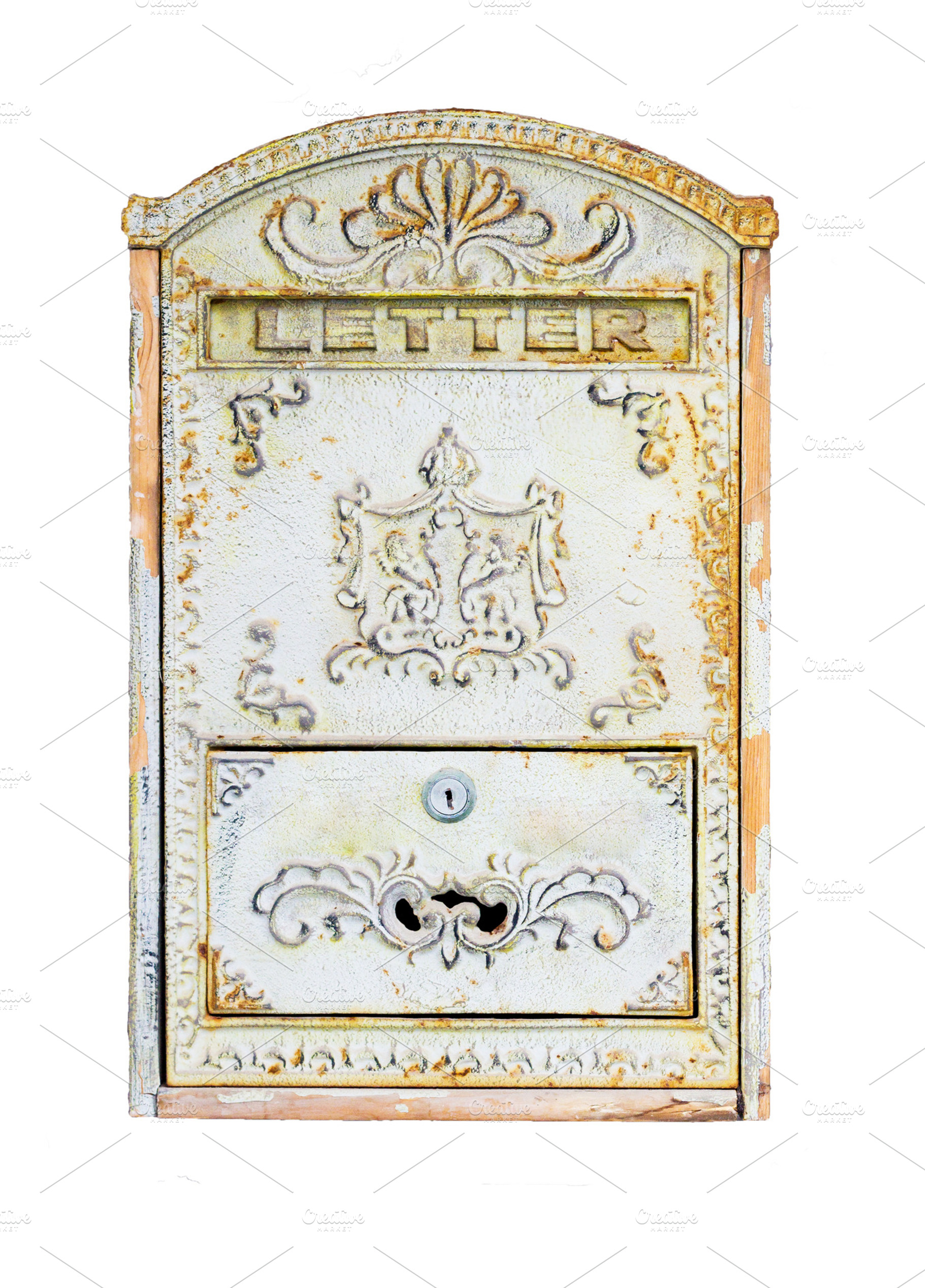 Old mailbox containing mailbox, postbox, and mail, an Architecture Photo by suprunvitaly