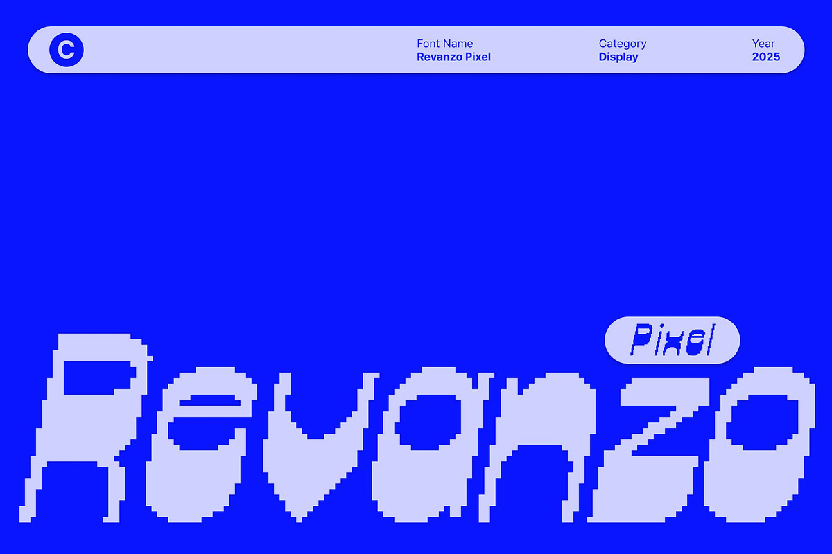 Revanzo Pixel, a Sans Serif Font by Craft Supply Co. (Photo 1 of 8)