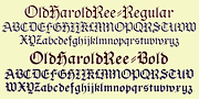 OldHaroldRee, a Blackletter Font by Ingrimayne Type (Thumbnail 4 of 6)