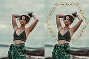 23 Golden Floral Photoshop Overlay, a Background Graphic by 3Motional (Thumbnail 5 of 21)