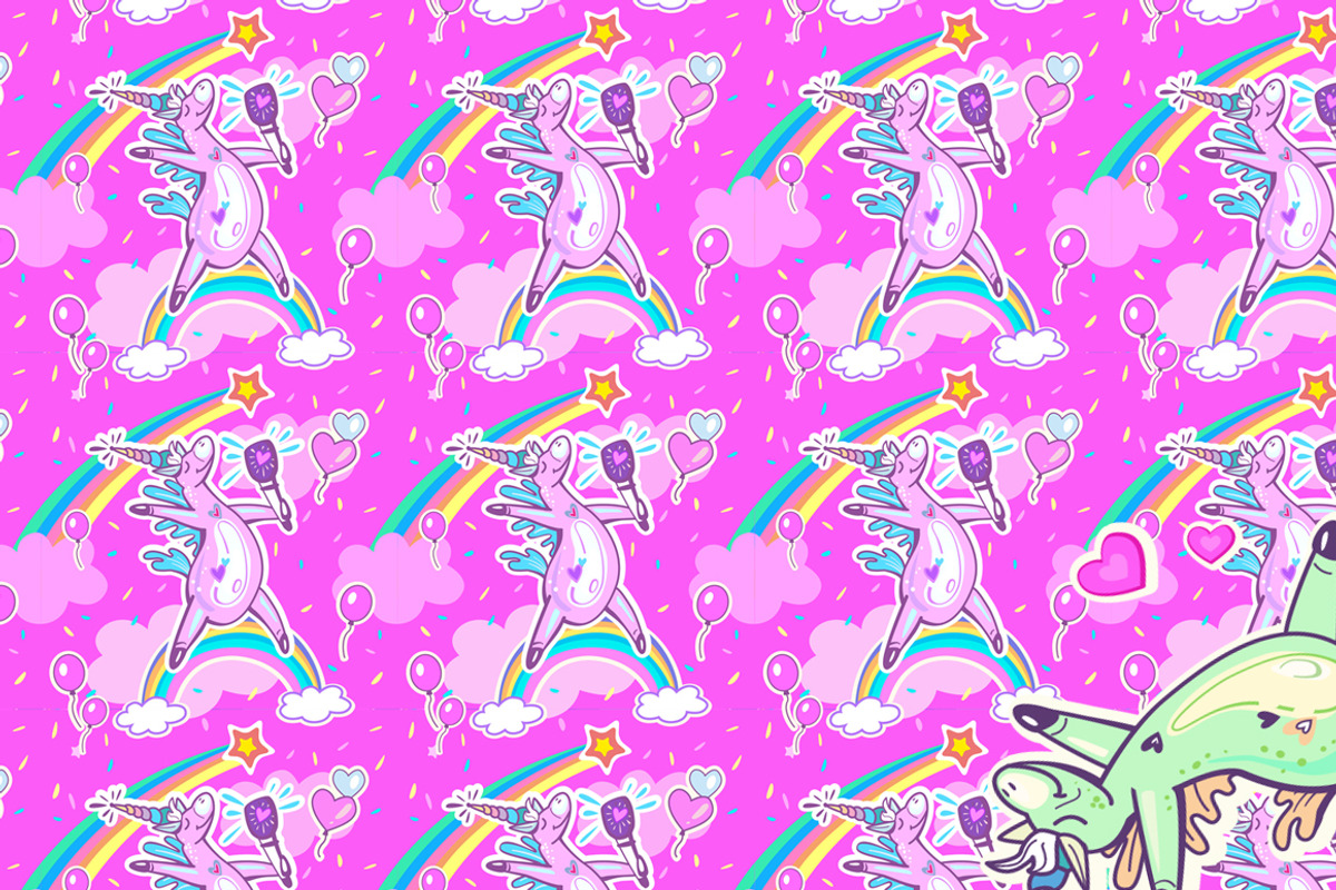 Cute Unicorns Clipart, a Pattern Graphic by ViktoriaARTprint (Photo 7 of 13)