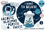Space illustrations & patterns, an Illustration by Nastya Tkachova (Thumbnail 5 of 9)