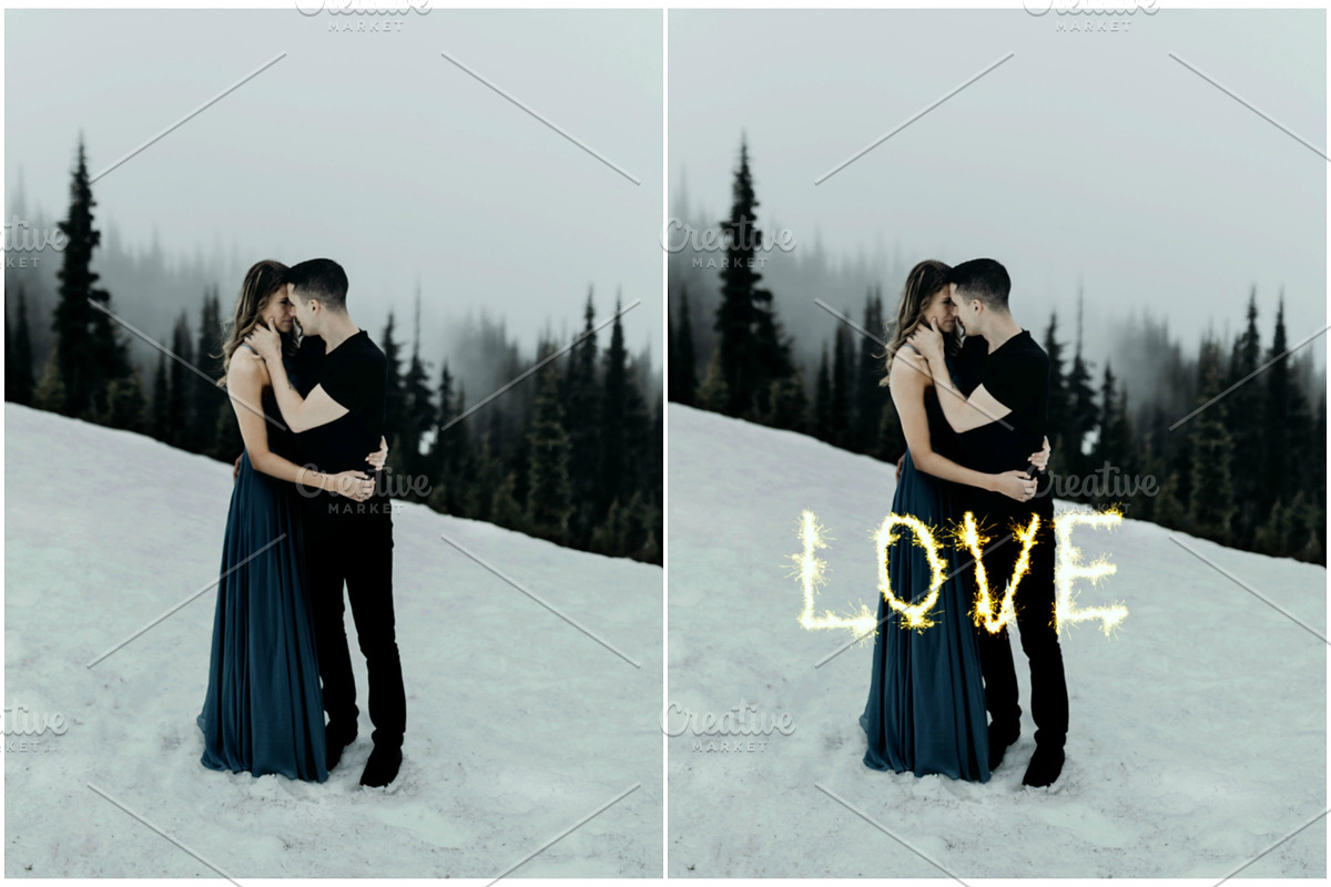 Valentine's sparklers Overlays, an Object Graphic by ArtuscoDesign (Photo 4 of 6)