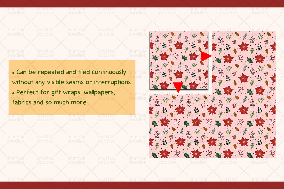 Christmas Foliage Graphic Set, a Pattern Graphic by Drafts n Doodles (Photo 5 of 6)