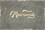 Maimoonde Vintage Font, a Script Font by Motiontail Studio (Thumbnail 1 of 12)