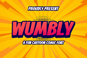 Wumbly - Comic Cartoon Font, a Font by Gumrega Studio (Thumbnail 1 of 7)