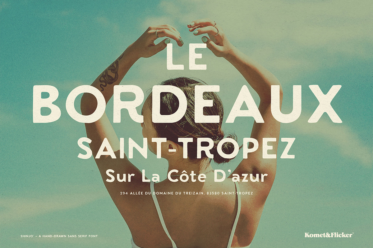 Shinjo - A Handmade Sans Serif, a Sans Serif Font by Komet & Flicker (Photo 5 of 15)