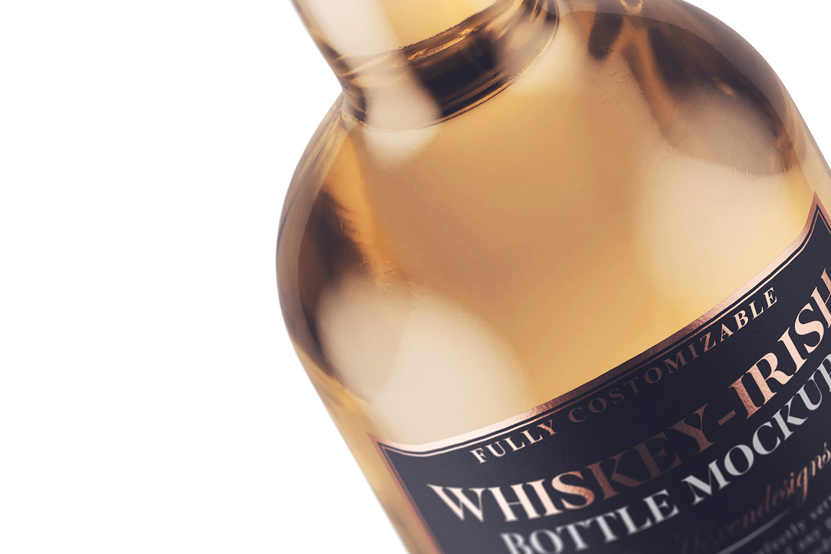 Whiskey-Irish Bottle Mockup, an Advertising Mockup by HexenDesigns (Photo 8 of 12)