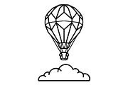 Hot Air Balloon Silhouette Bundle, an Object Illustration by Gaye Art (Thumbnail 24 of 31)