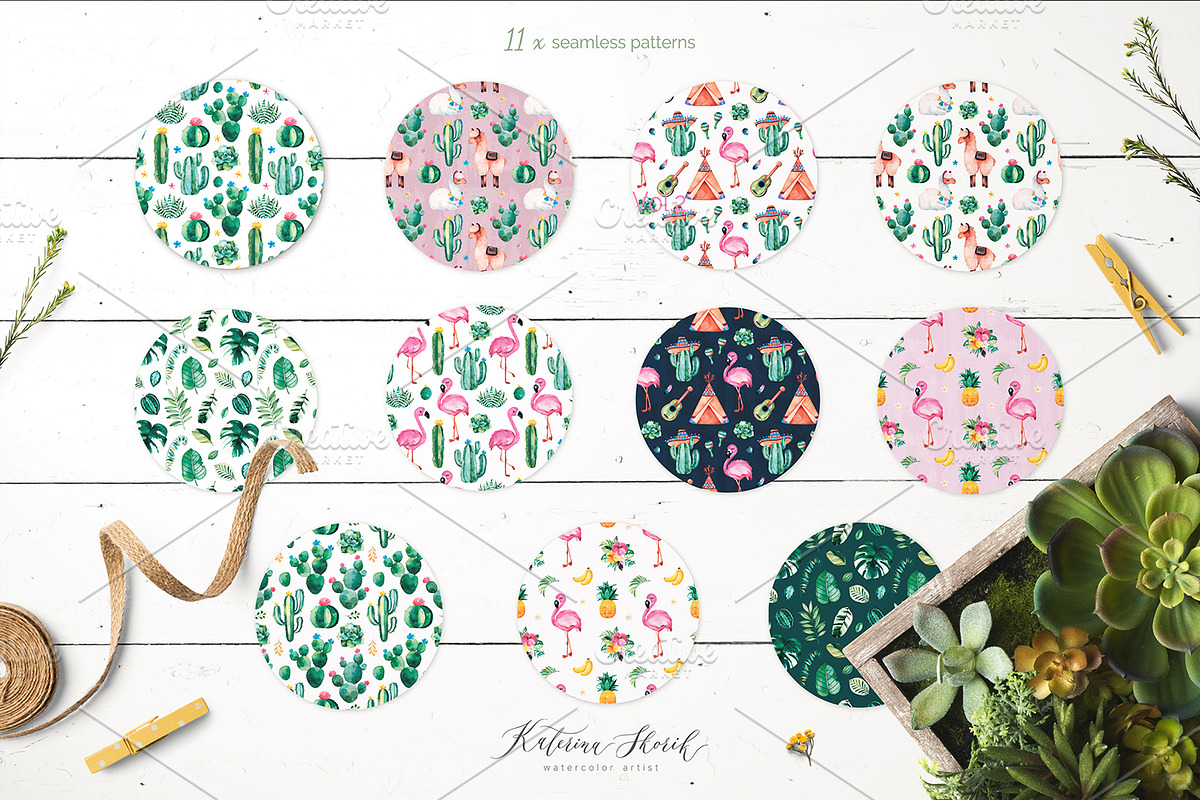 Pastel Vol.2. Boho Summer collection, an Animal Illustration by Kate_Rina (Photo 8 of 9)