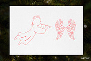 3D Christmas Angels Ornament Bundle, a Decorative Illustration by svgocean (Thumbnail 14 of 20)