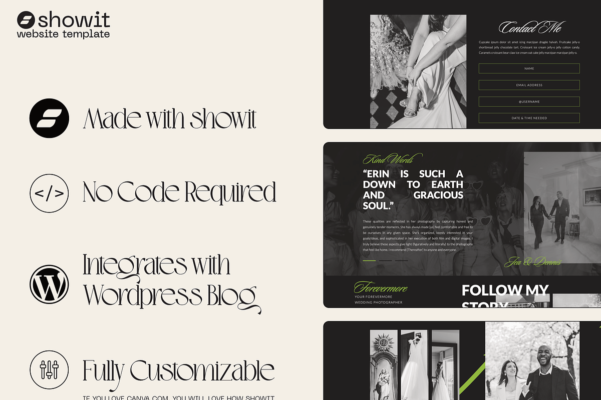 Forevermore Showit Website Template, a WordPress Template by Divinely Guided Studio (Photo 5 of 7)