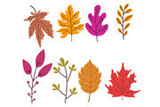 Autumn Leaves Vector Clipart Bundle, an Object Graphic by Yuby Creative (Thumbnail 1 of 12)