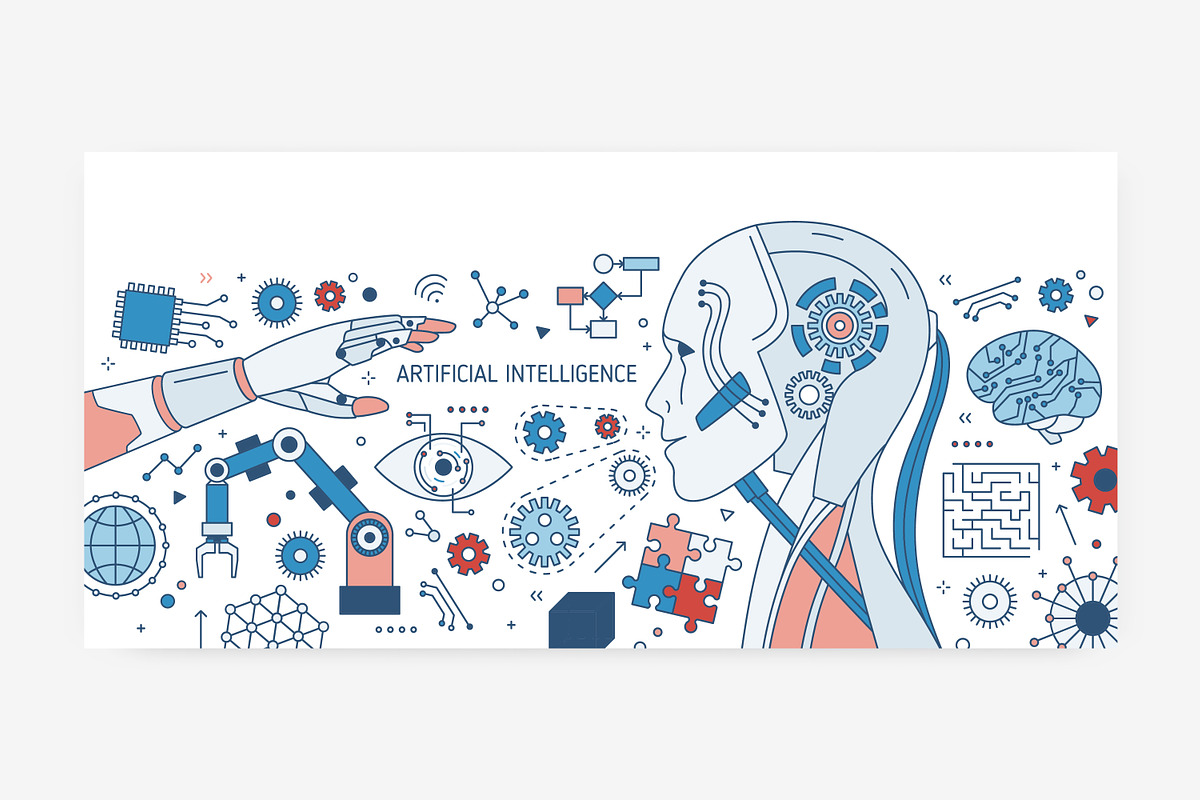 Artificial intelligence banners, a Technology Illustration by Good Studio (Photo 5 of 8)