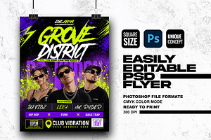 Dj Party Psd Flyer Template, a Flyer Template by Shajib Shikder