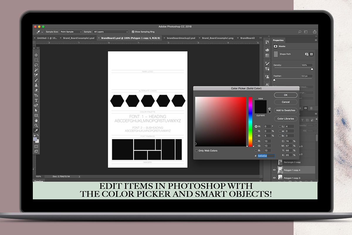 Mood Board Templates | Pinterest, a Social Media Template by TheLegacyBrandingCo (Photo 3 of 3)