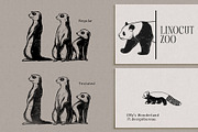 Linocut Zoo, Animal illustrations, an Animal Illustration by Garden in frame (Thumbnail 2 of 7)