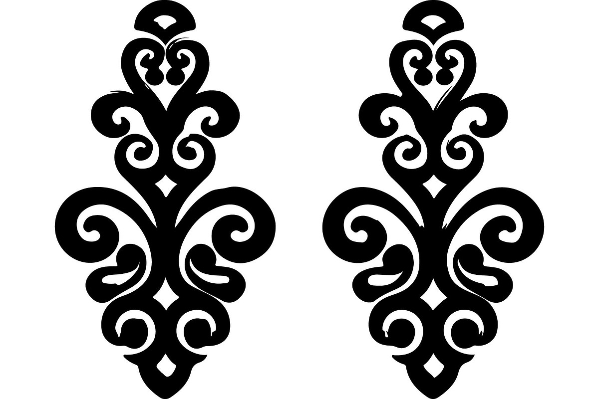 Elegant Earrings SVG Collection, an Object Graphic by Designer_Momina (Photo 4 of 13)