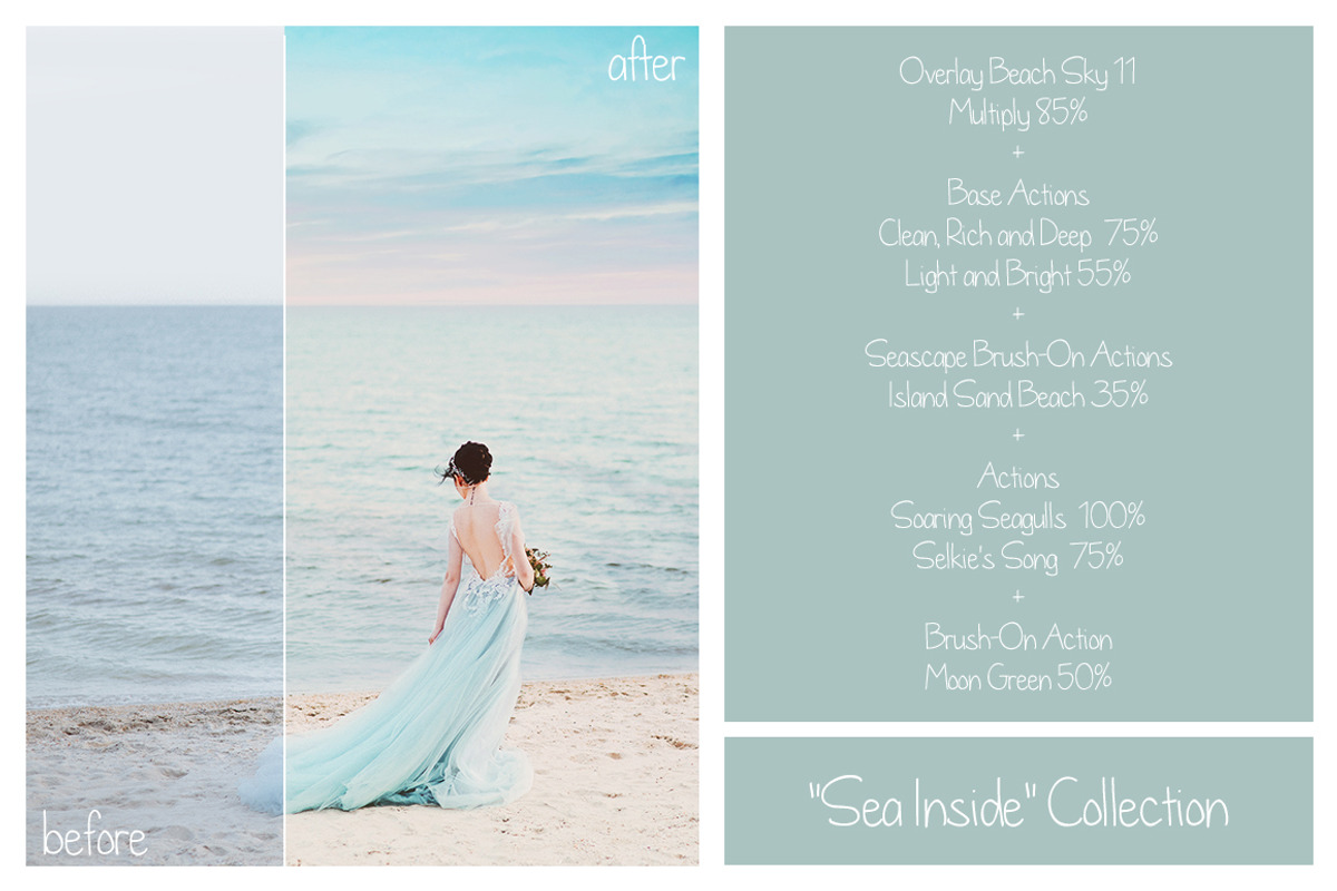 Sea Bundle - Pastel Dreamy Sea, an Action Add-On by LovePhotoMoment (Photo 4 of 20)