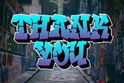 MWD Graff - Wildstyle Graffiti Font, a Font by Prioritype Co (Thumbnail 6 of 6)